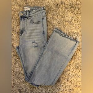 Risen Distressed Women's Flare Jeans